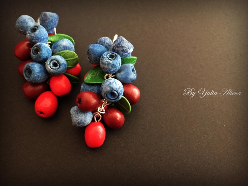 Jewelry With Berries Berry Jewelry Food Jewelry Summer Etsy