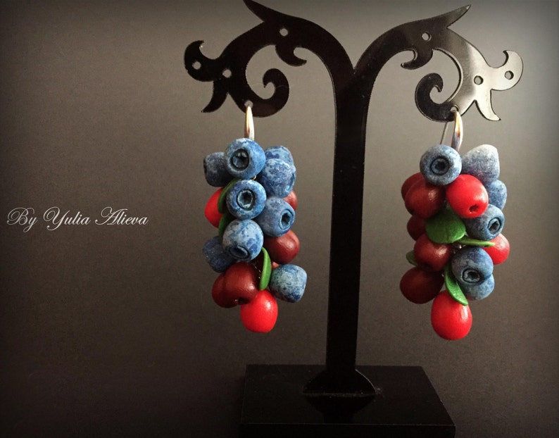 Jewelry With Berries Berry Jewelry Food Jewelry Summer Etsy