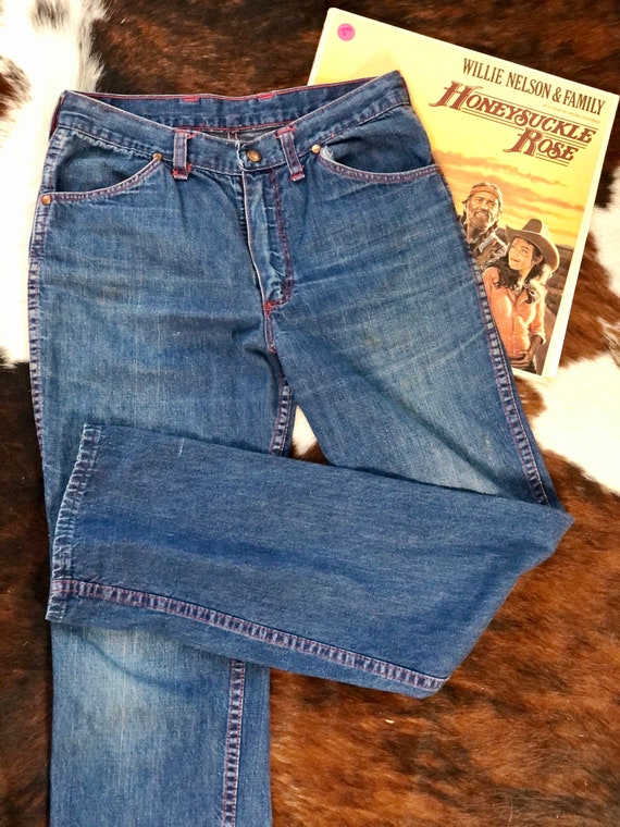 1970’s red stitch Wranglers - image 4