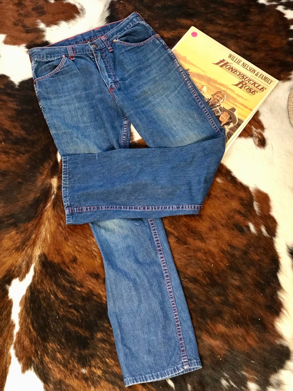 1970’s red stitch Wranglers - image 5