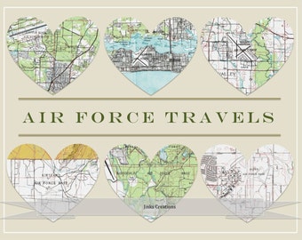 Custom Military Map Print- Great Gift Idea For a Military Family