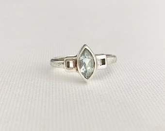 Vintage Sterling Silver Solitaire Ring - Vintage Ring - Vintage Solitaire Ring - Sterling Silver Ring - Vintage Silver Ring Size 6 1/2 M 1/2