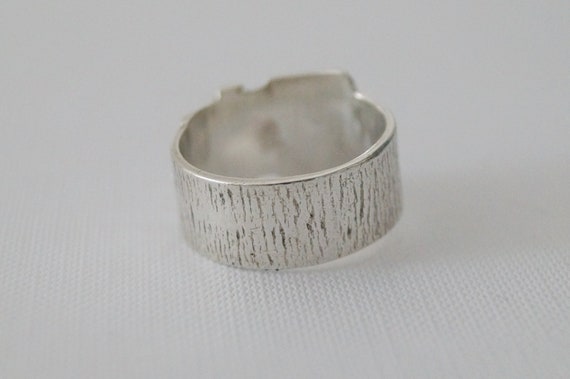 Vintage Sterling Silver Buckle Ring - Vintage Sil… - image 8