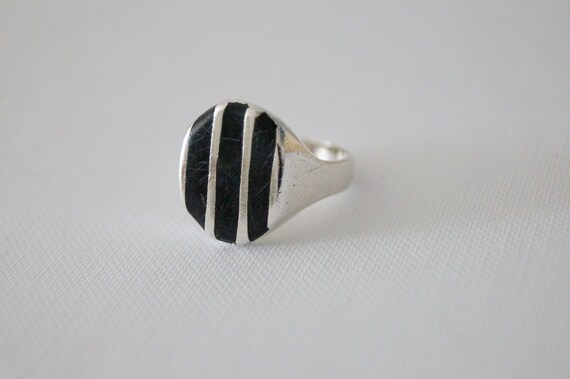 Vintage Sterling Silver Signet Ring - Vintage Sign