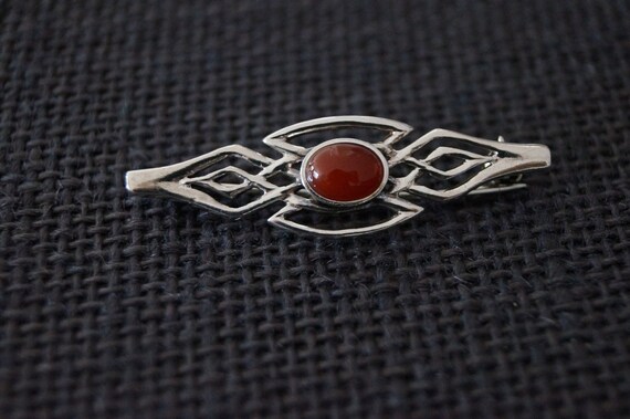 Vintage Sterling Silver Celtic Brooch - Vintage C… - image 1