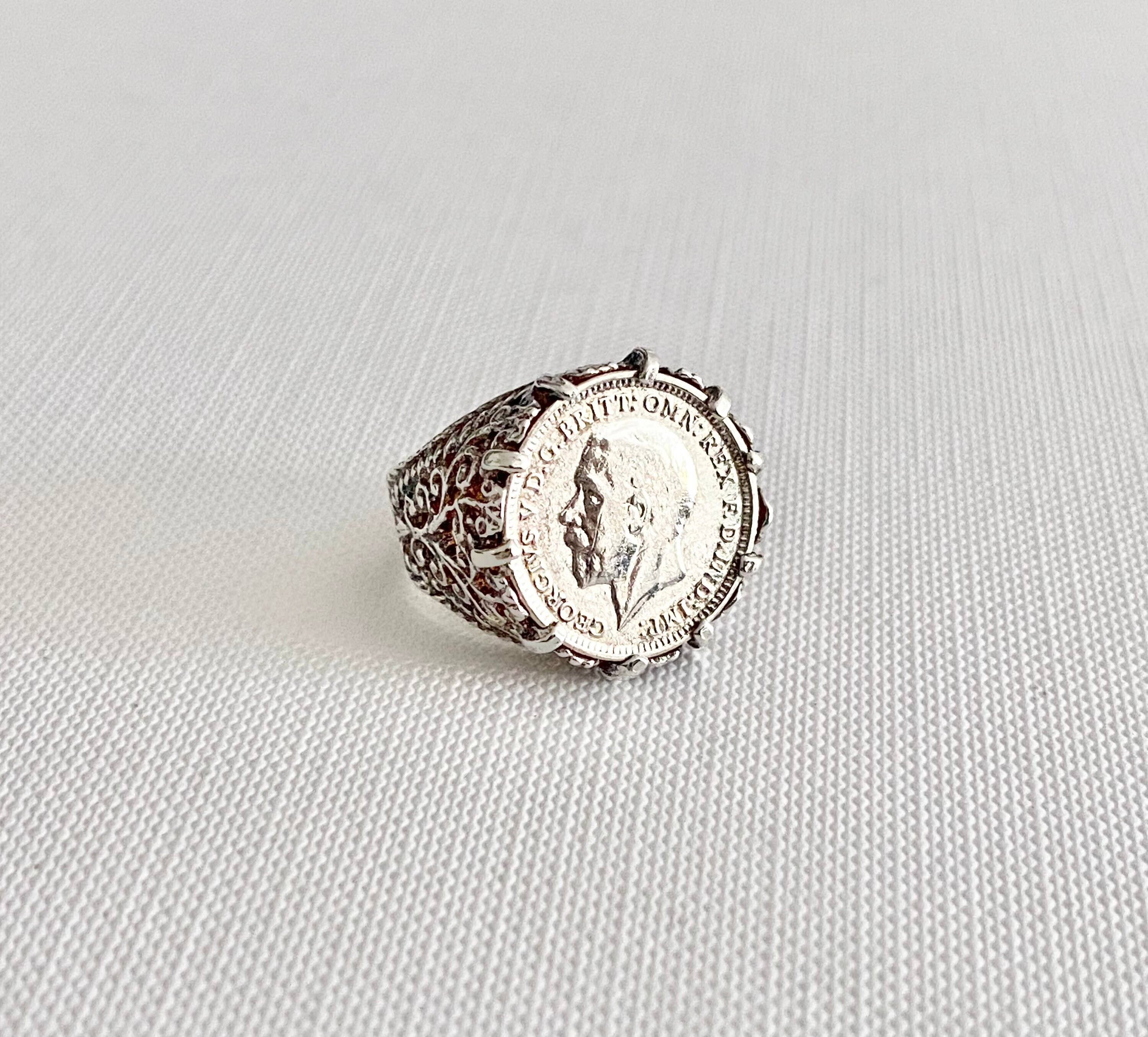 Sterling Silver Coin Ring Australia