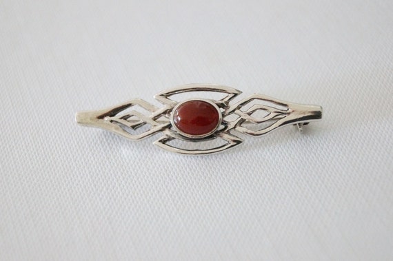 Vintage Sterling Silver Celtic Brooch - Vintage C… - image 3