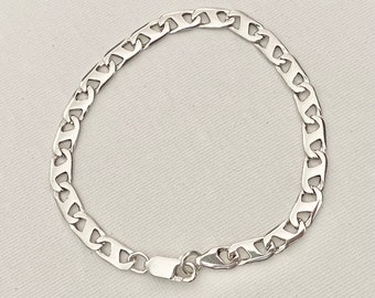 Vintage Sterling Silver Bracelet – Vintage Bracelet - Vintage Silver Bracelet - Vintage Bangle - Vintage Mens Bracelet - Unisex Bracelet