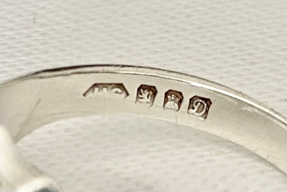 Vintage Sterling Silver Signet Ring - 1978 Vintag… - image 8