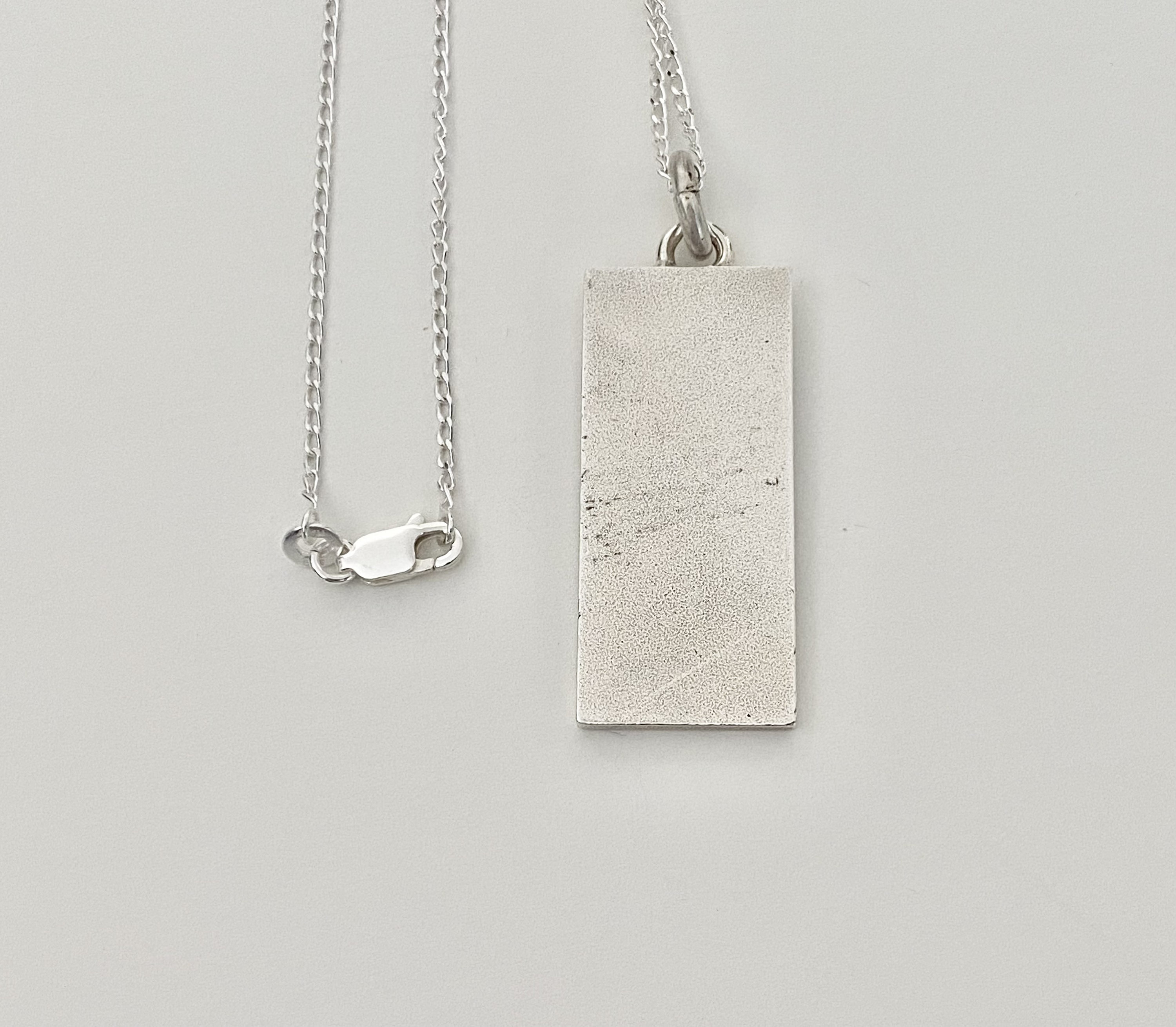Vintage Sterling Silver Silver Ingot Pendant - Vintage Ingot
