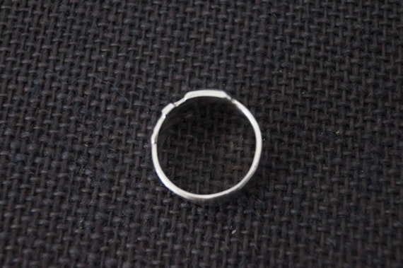 Vintage Sterling Silver Buckle Ring - Vintage Sil… - image 9