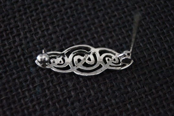 Vintage Sterling Silver Celtic Brooch - Vintage B… - image 8