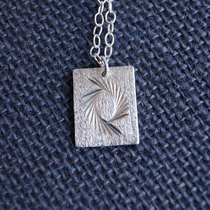 Vintage Sterling Silver Ingot with chain - Vintage Jewelry - Vintage Necklace - Vintage Silver Pendant - Vintage Silver Necklace