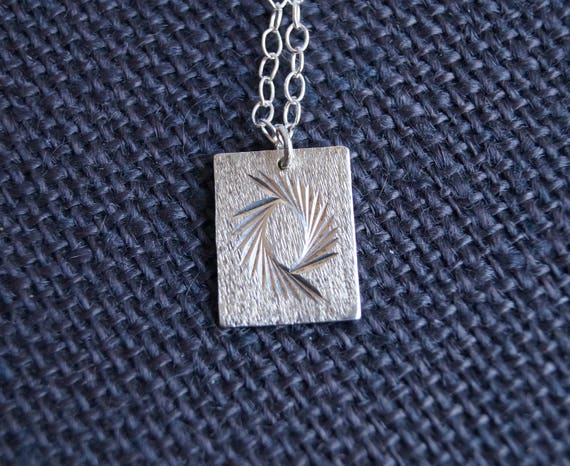 Vintage Sterling Silver Ingot with chain - Vintage