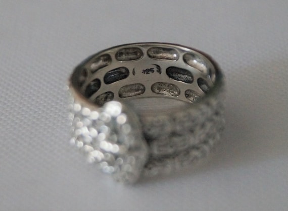 Vintage Sterling Silver Buckle Ring - Vintage Sil… - image 5