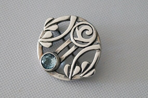 Vintage Sterling Silver Brooch - Vintage Brooch -