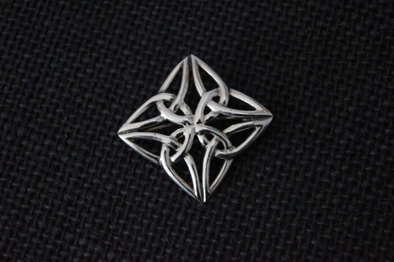 Vintage Sterling Silver Celtic Brooch - Vintage Br