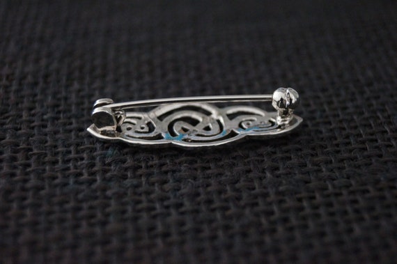 Vintage Sterling Silver Celtic Brooch - Vintage B… - image 6