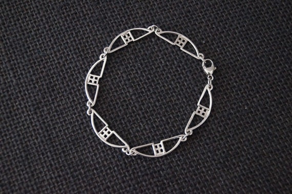 Vintage Sterling Silver Bracelet – Vintage Abstrac