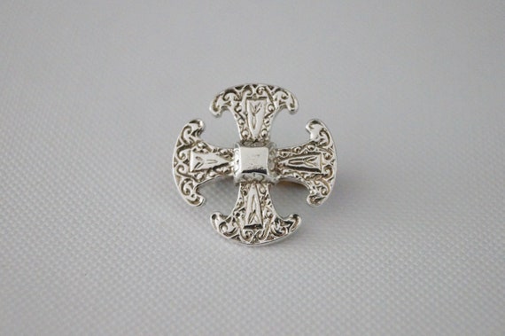 Vintage Sterling Silver Celtic Brooch - Vintage B… - image 3