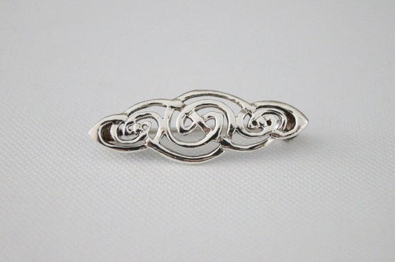 Vintage Sterling Silver Celtic Brooch - Vintage B… - image 4