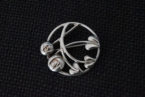 Vintage Sterling Silver Brooch - Vintage Brooch -