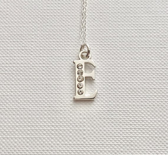 Vintage Sterling Silver Monogram Initial Pendant … - image 1
