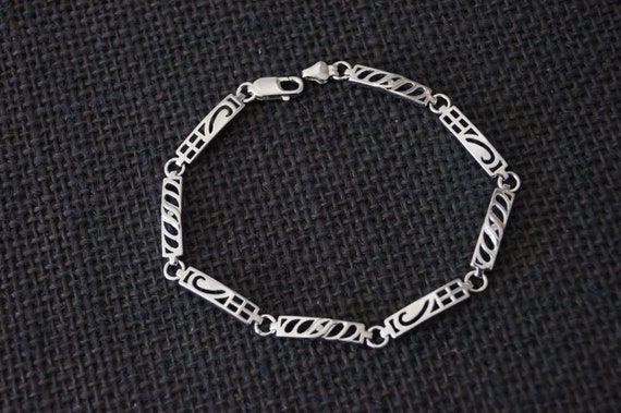 Vintage Sterling Silver Bracelet – Vintage Wave Br