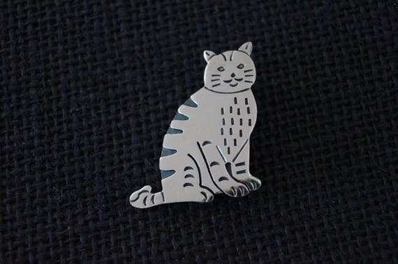 Vintage Sterling Silver Brooch - Vintage Brooch -