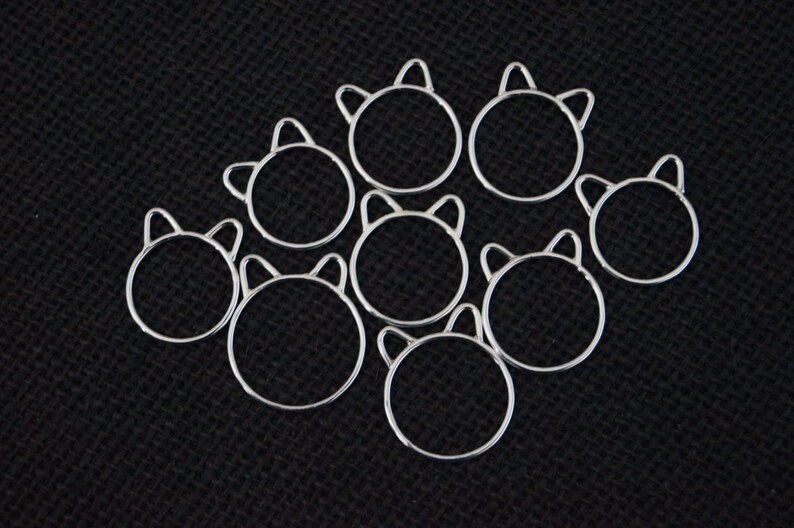 Sterling Silver Kitty Ring Stacking Ring Sterling Silver Cat Ear Ring Sterling Silver Cat Ring Stacker