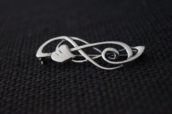 Vintage Sterling Silver Brooch - Vintage Brooch -