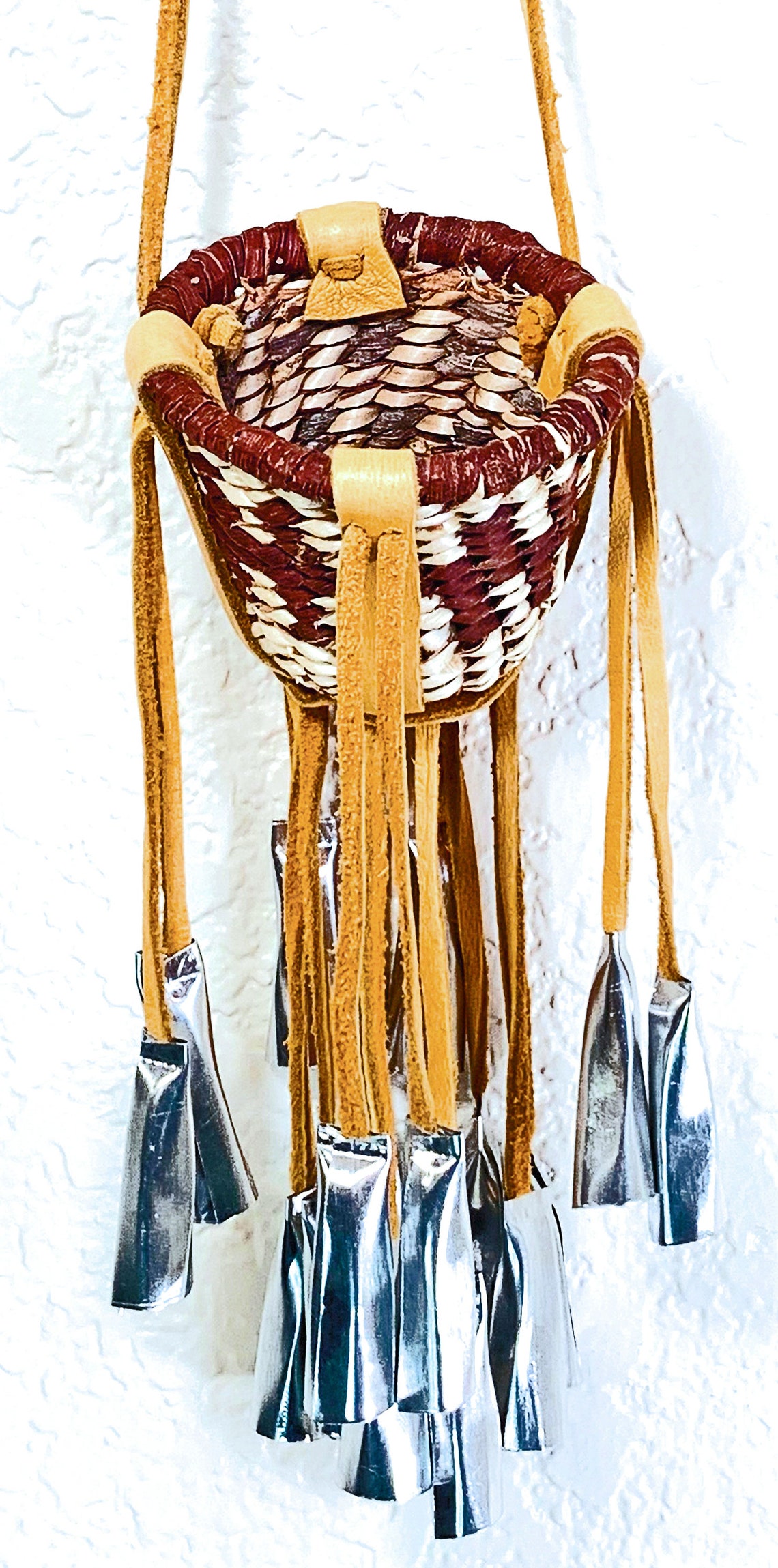 Vintage Apache Burden Basket Metal Dangles Native American Etsy