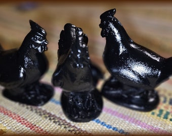 Estatueta Galinha Negra Gallina Negra