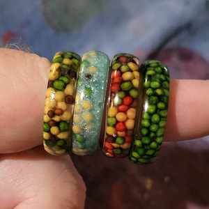 Mustard Seed Resin Ring