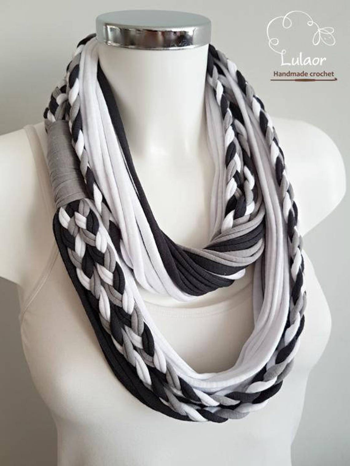 T Shirt Scarf T Shirt Infinity Scarf Loop Scarf Fabric Etsy Israel