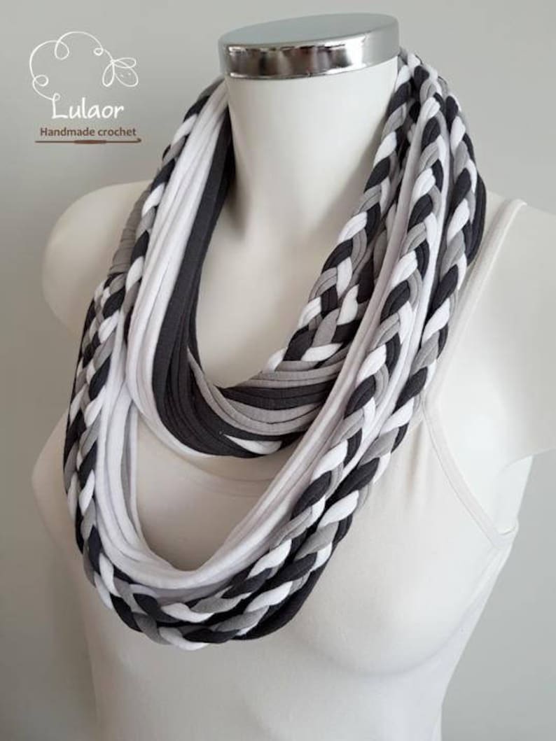 T Shirt Scarf T Shirt Infinity Scarf Loop Scarf Fabric Etsy Israel