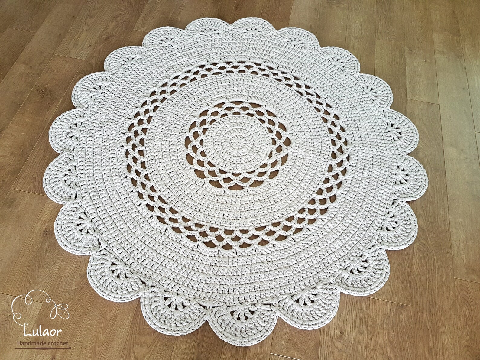 Crochet Rug Pattern Crochet Doily Rug Pattern Abigail Rug - Etsy