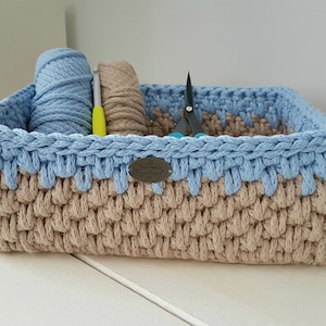 Pattern for crochet basket, reqtangle basket, Michael basket, crochet basket Diy image 6