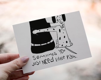 Dog Lover Thinking of You Card – Cute Friendship Greeting