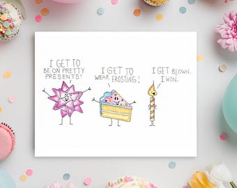 Funny Birthday Card for Him, Dirty Birthday Card, Birthday Card Funny, Happy Birthday Card for Her, Birthday Greeting Card, Bday Card
