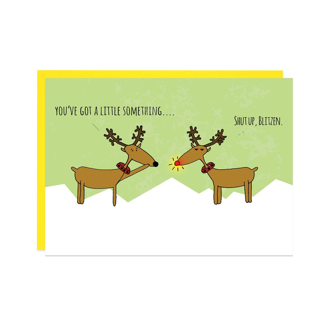 Funny Christmas Card, Funny Xmas Card, Christmas Gift, Funny Holiday