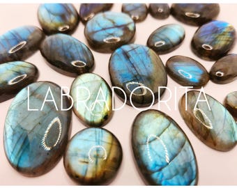 Natural Labradorite Cabochon for Macrame or Wire - Stone of Protection and Transformation