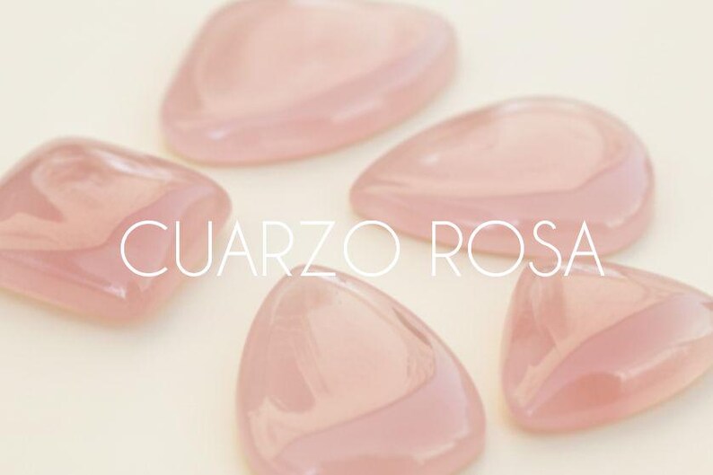 Natural Rose Quartz Cabochon for Macrame or Wire - Stone of Unconditional Love and Peace image 1