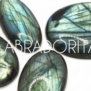 Natural Labradorite Cabochon for Macrame or Wire - Stone of Protection and Transformation