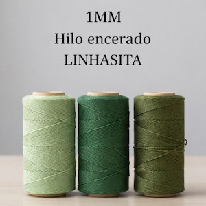 Filo di poliestere cerato Linhasita da 1 mm per macramè - Vari colori e lunghezze personalizzabili
