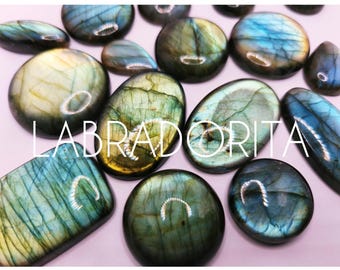 Natural Labradorite Cabochon for Macrame or Wire - Stone of Protection and Transformation. Natural Stones. Stone Cabochons