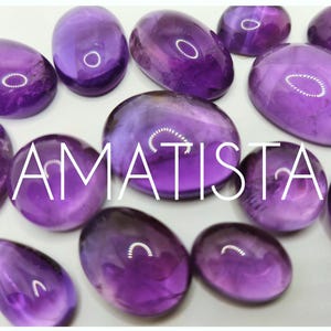 AAA Natural Amethyst Cabochon for Macrame or Wire - Stone of Spiritual Elevation and Serenity