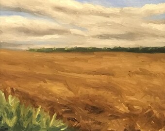 Impresión artística de paisaje, 'Temporada temprana', impresiones artísticas de 7x5 en blanco mate de 8x10.