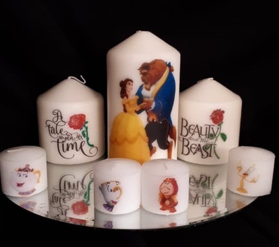 Beauty and the Beast Candle Set Etsy Beauty and the Beast Candle Set Etsy