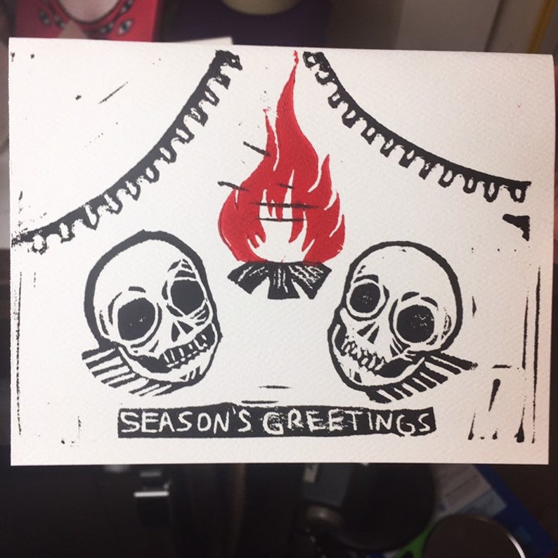 Seasons Greetings: Skulls on an Open Fire PRE-ORDER image 0